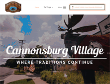 Tablet Screenshot of cannonsburgvillage.com